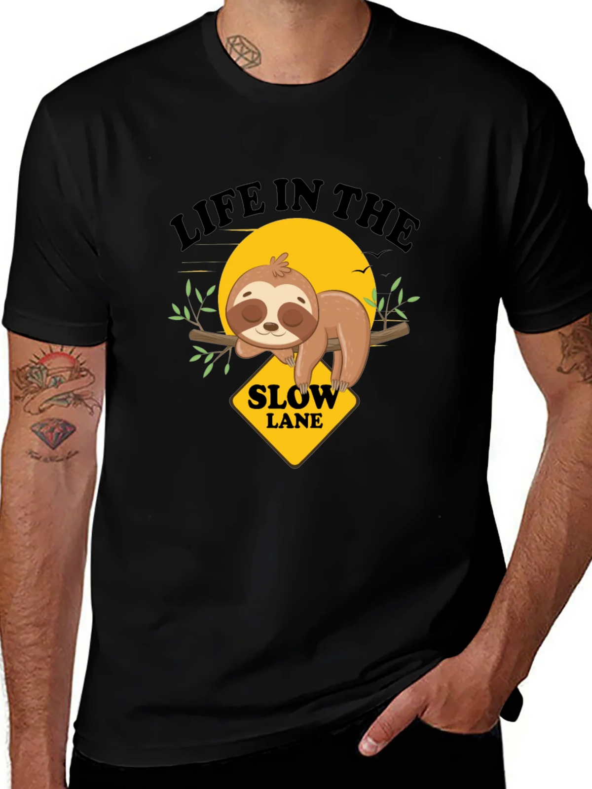 Slow Lane Sloth Graphic Tee product image 1