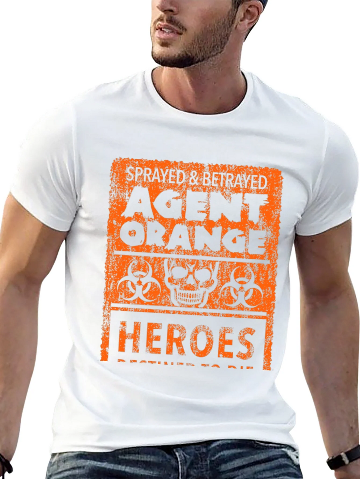 Agent Orange Graphic T-Shirt - Sprayed & Betrayed Heroes Tee product image 12