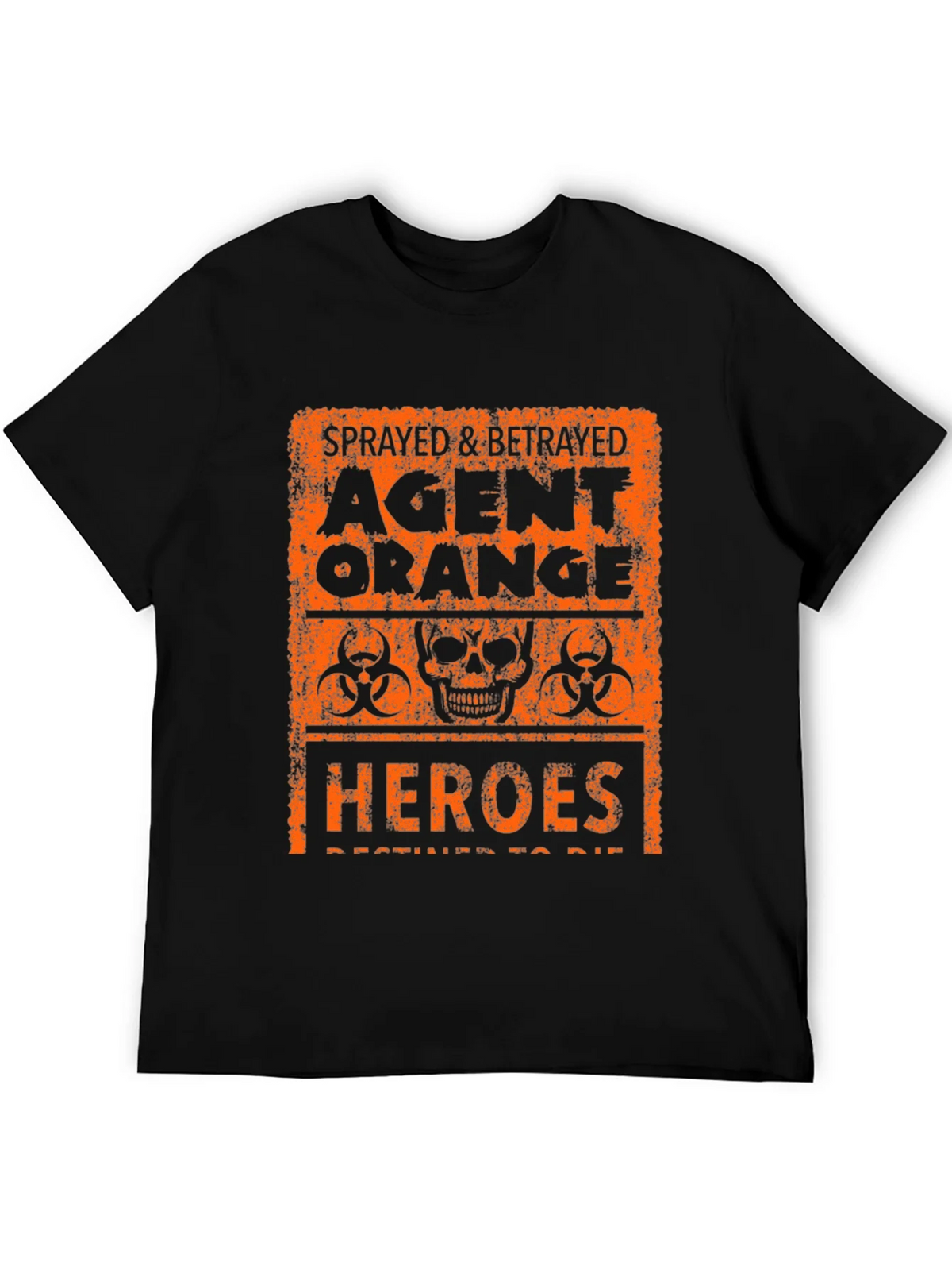 Agent Orange Graphic T-Shirt - Sprayed & Betrayed Heroes Tee product image 5