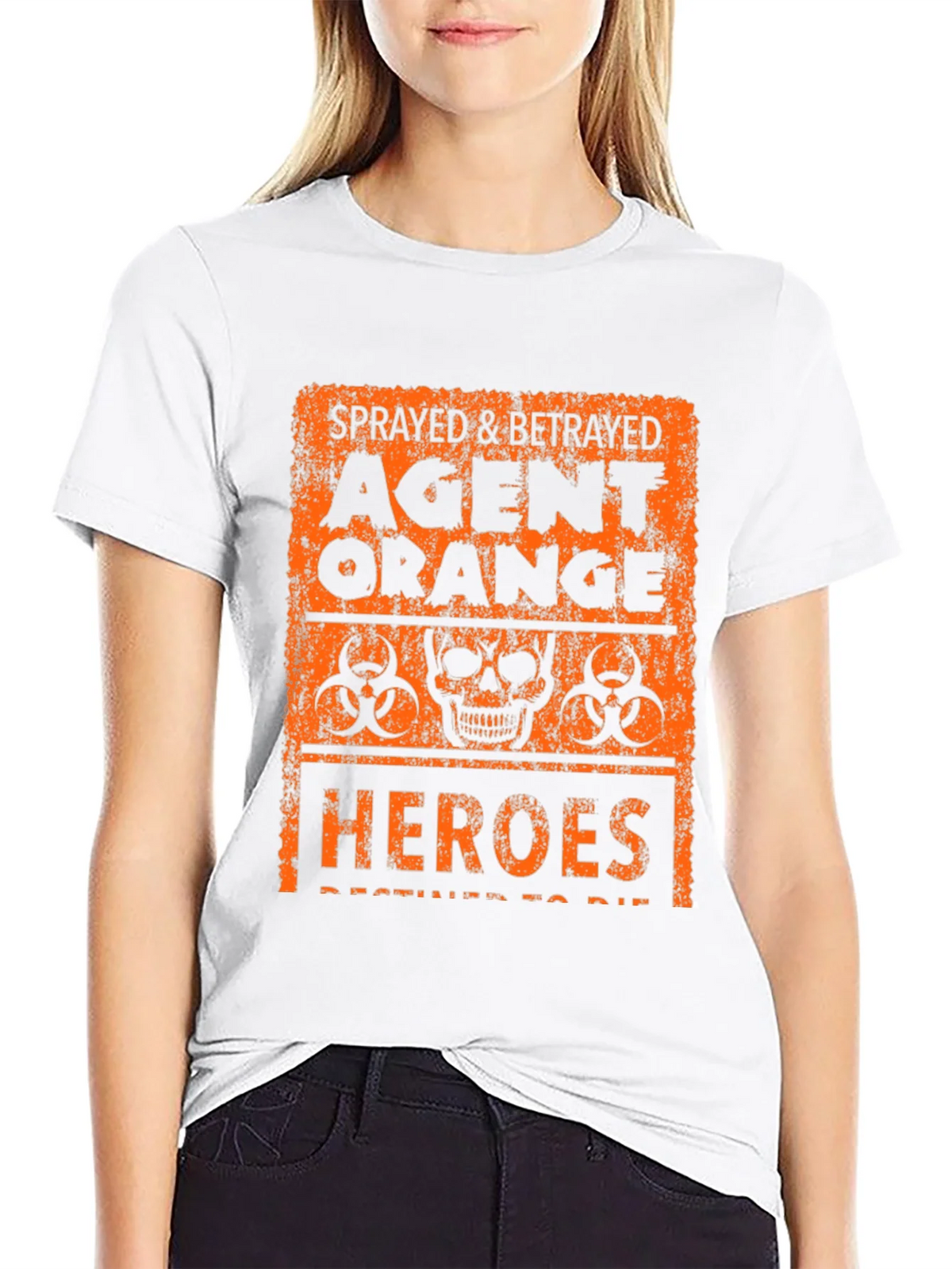 Agent Orange Graphic T-Shirt - Sprayed & Betrayed Heroes Tee product image 8
