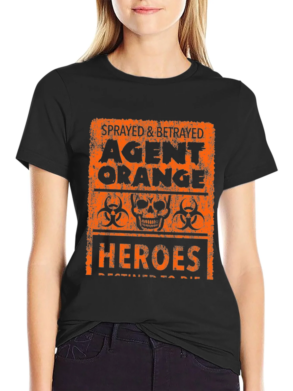 Agent Orange Graphic T-Shirt - Sprayed & Betrayed Heroes Tee product image 2