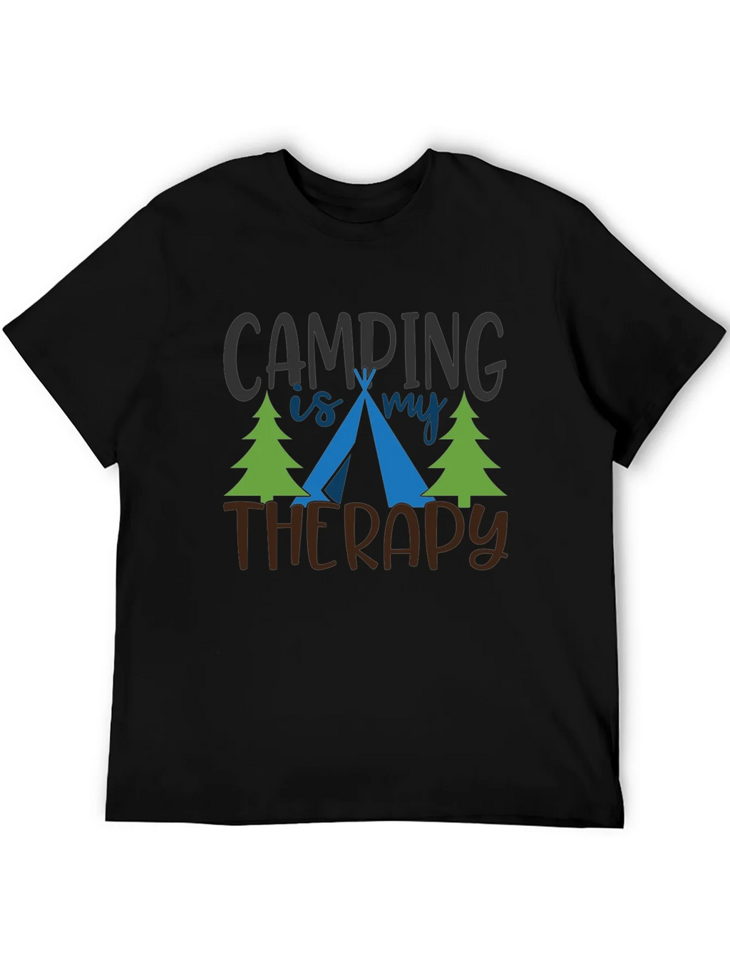 Camping Is My Therapy Graphic T-Shirt product image 5