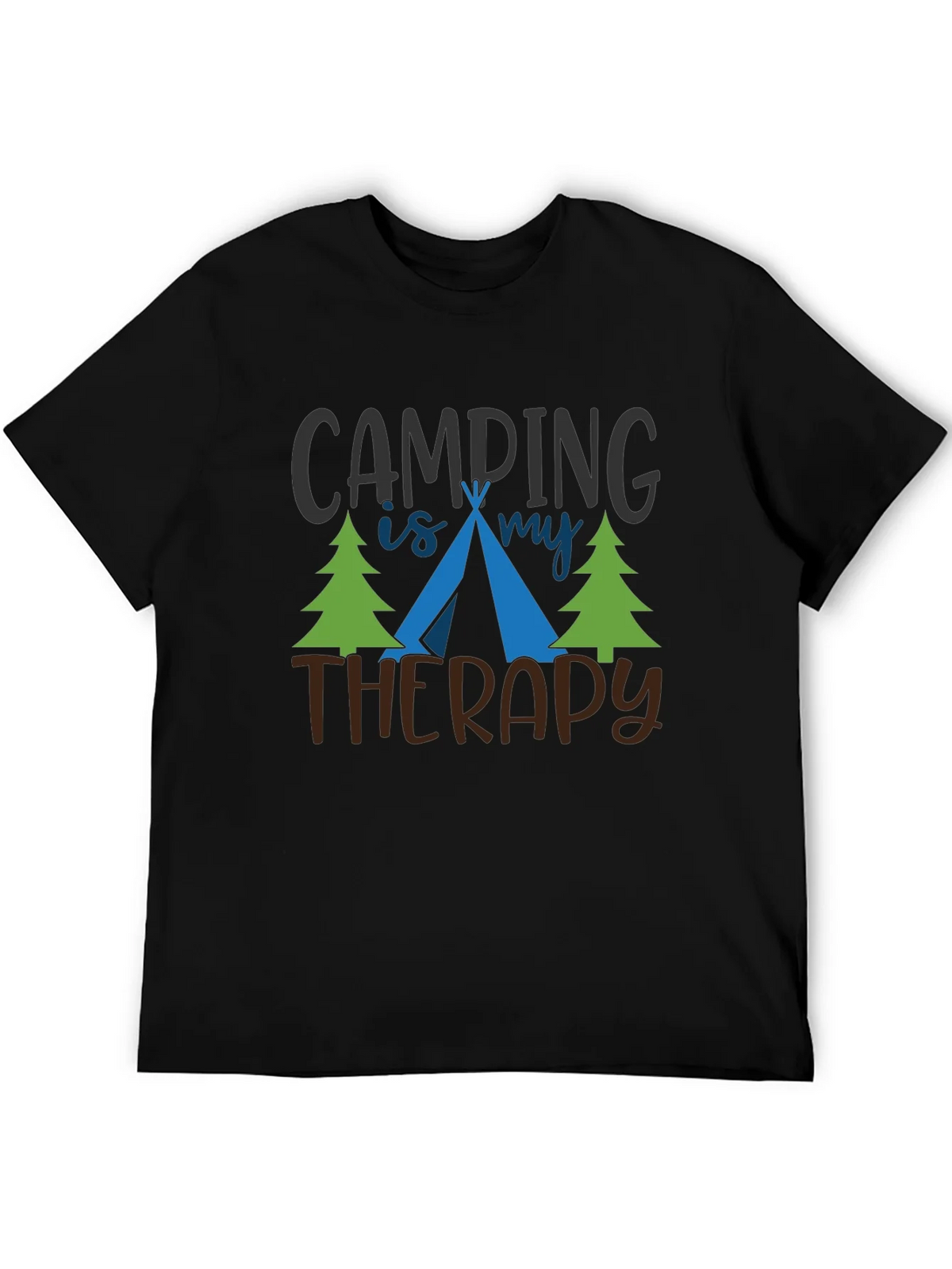 Camping Is My Therapy Graphic T-Shirt product image 5