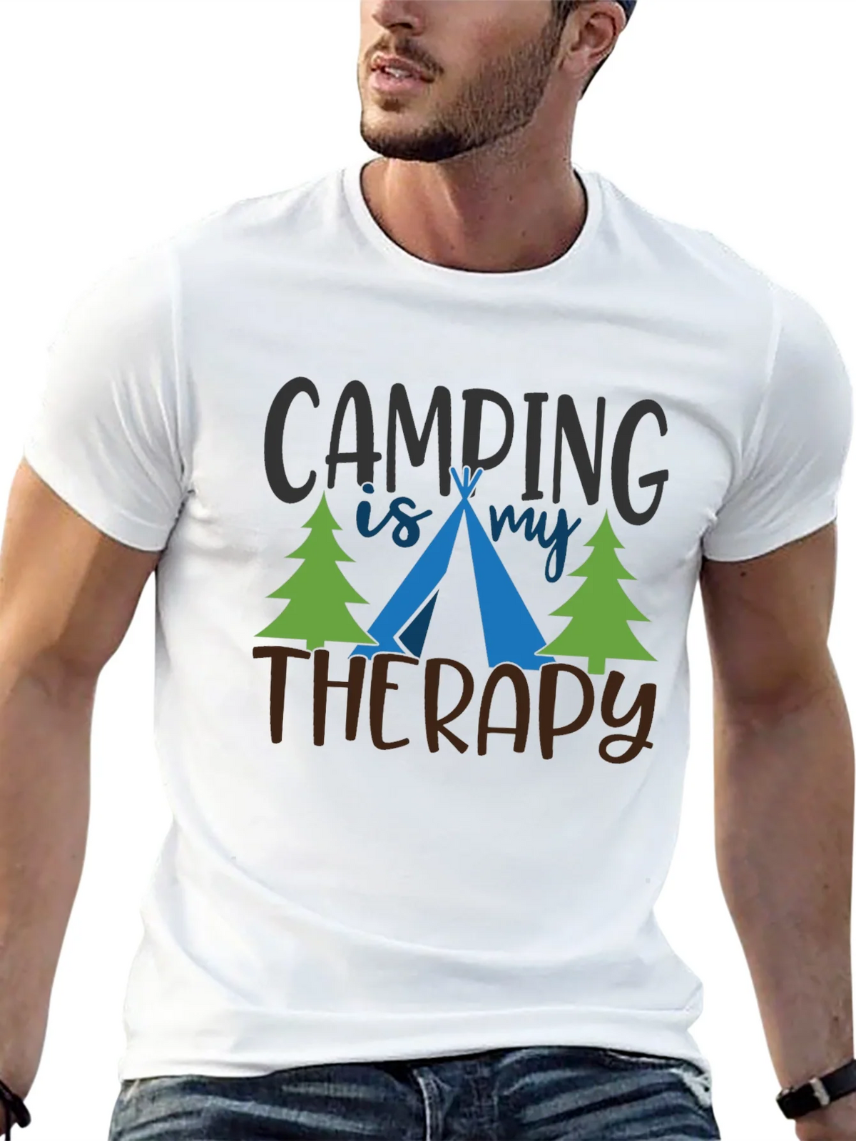 Camping Is My Therapy Graphic T-Shirt product image 12