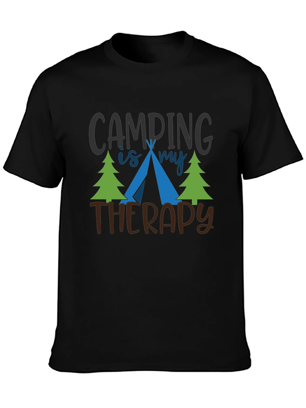 Camping Is My Therapy Graphic T-Shirt product image 3