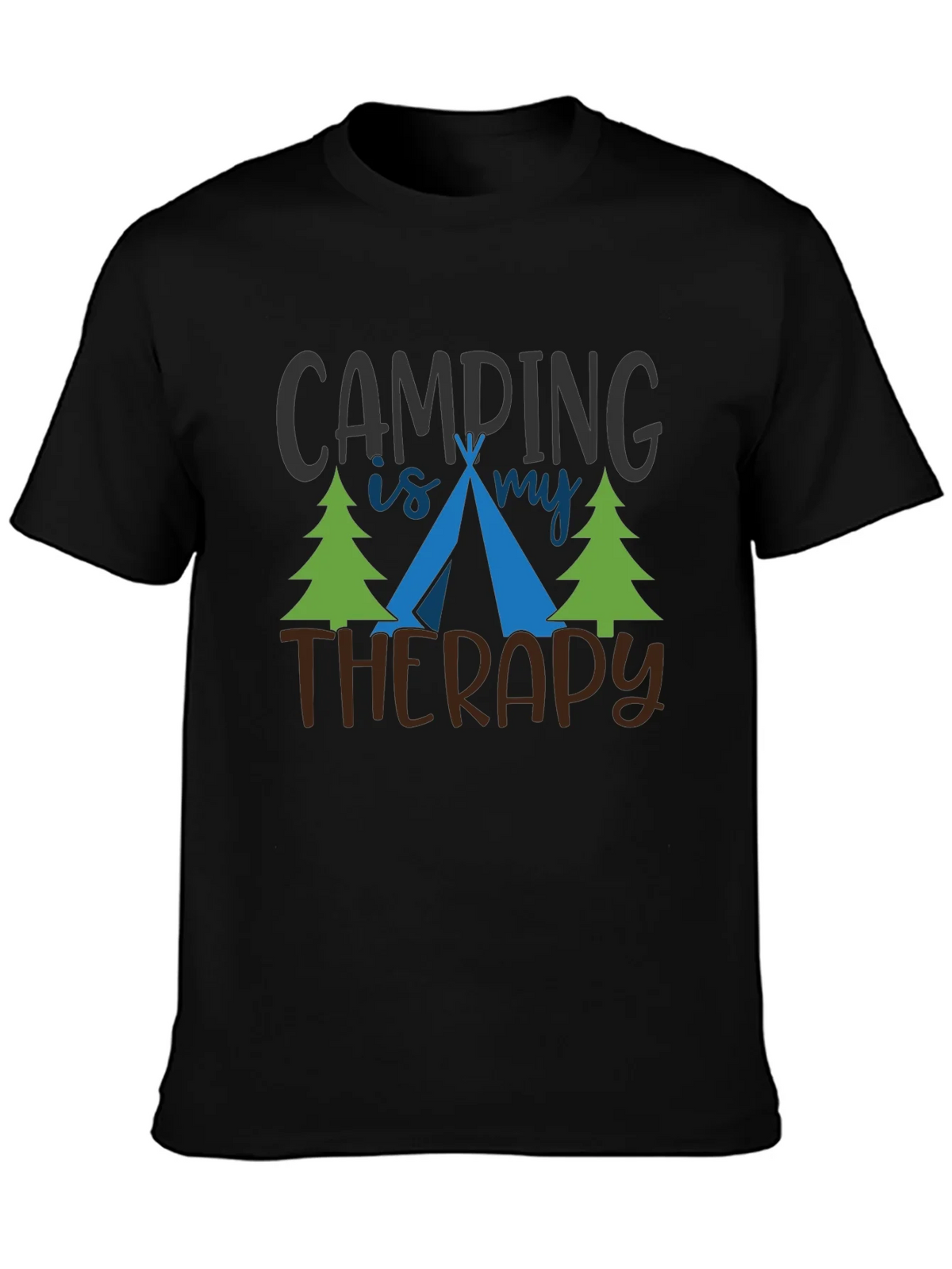 Camping Is My Therapy Graphic T-Shirt product image 3