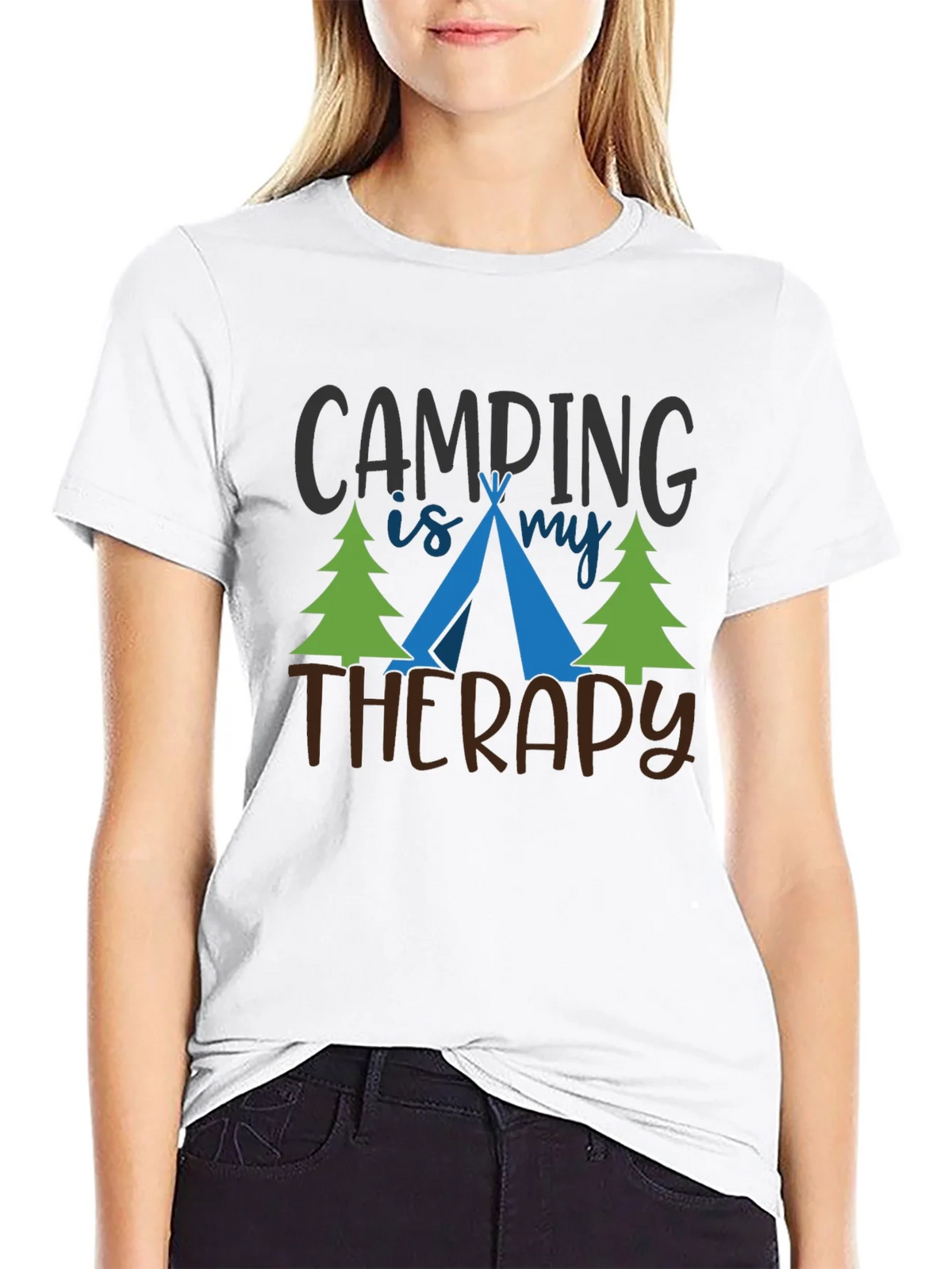 Camping Is My Therapy Graphic T-Shirt product image 8