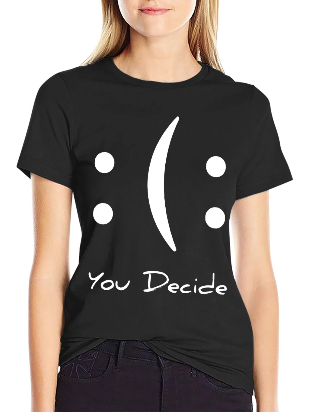 You Decide Graphic T-Shirt - Black Casual Tee product image 2