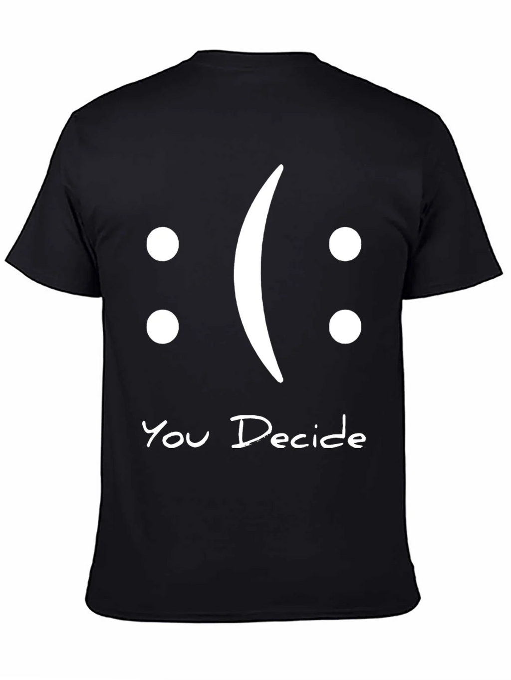 You Decide Graphic T-Shirt - Black Casual Tee product image 4