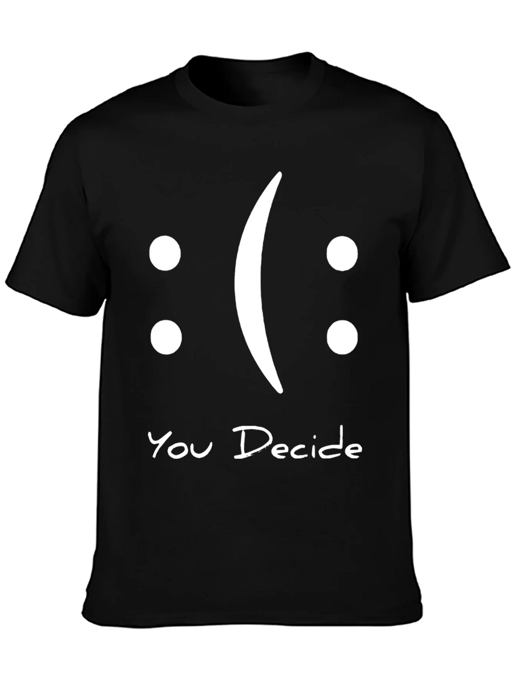 You Decide Graphic T-Shirt - Black Casual Tee product image 3