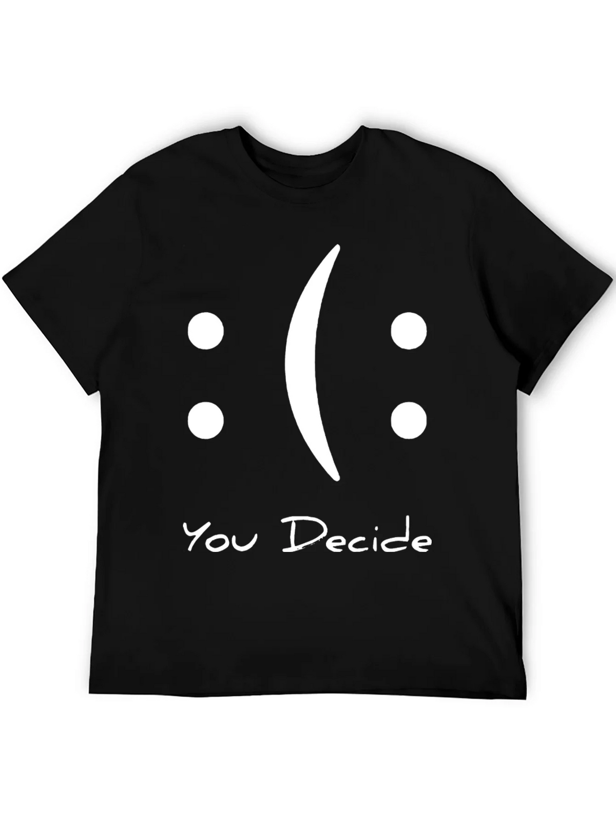 You Decide Graphic T-Shirt - Black Casual Tee product image 5