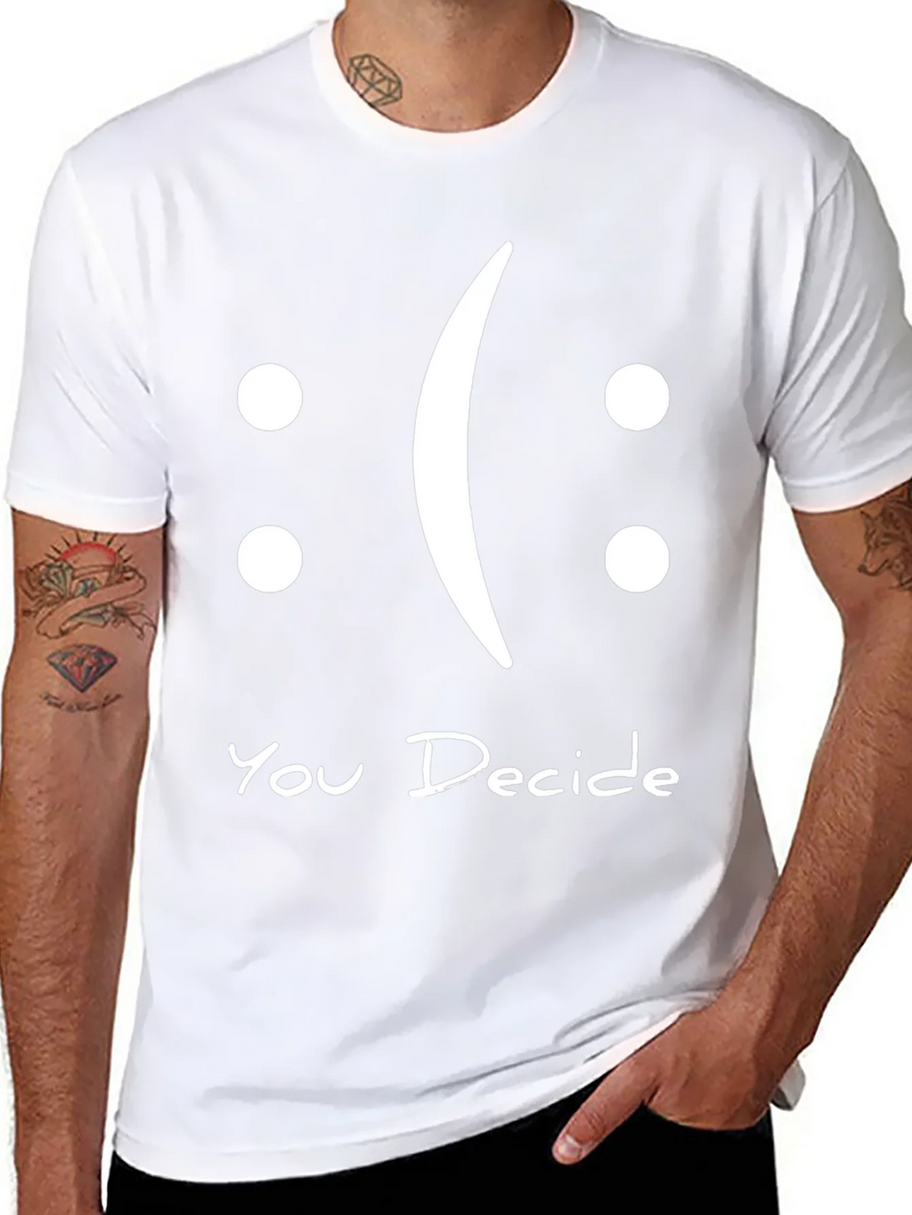 You Decide Graphic T-Shirt - Black Casual Tee product image 6