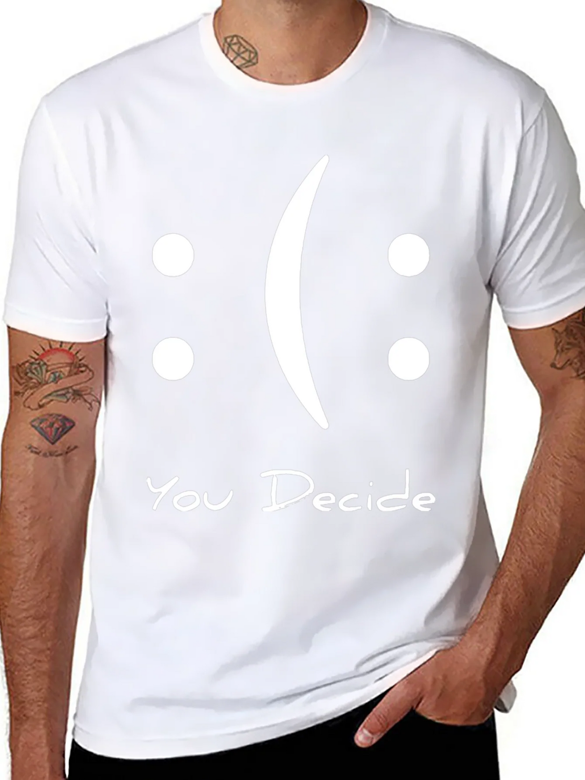 You Decide Graphic T-Shirt - Black Casual Tee product image 6