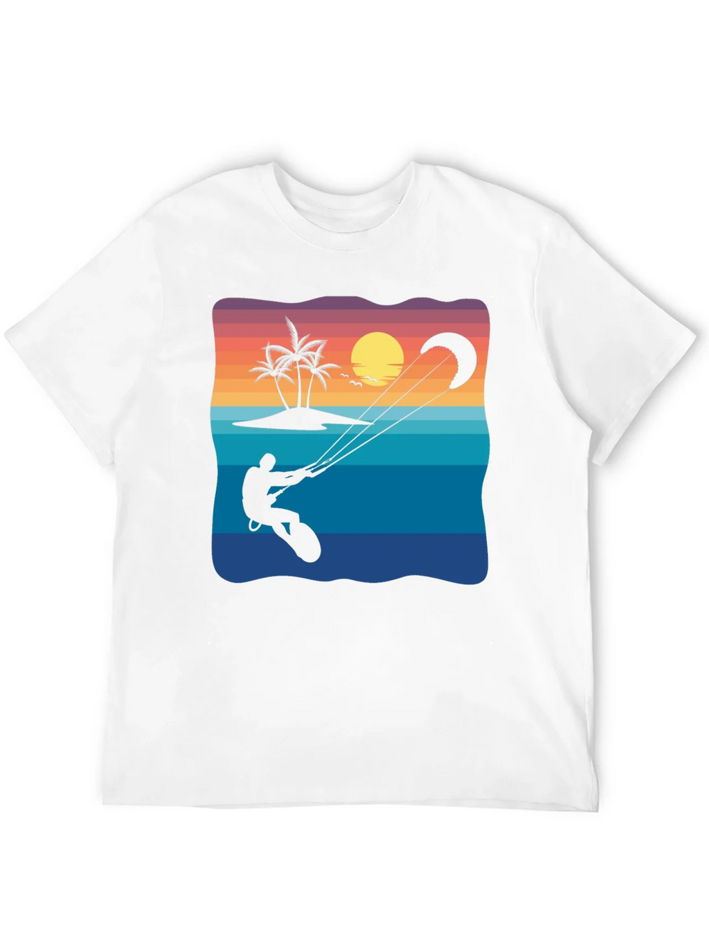 Kitesurfing Sunset Graphic Tee product image 7