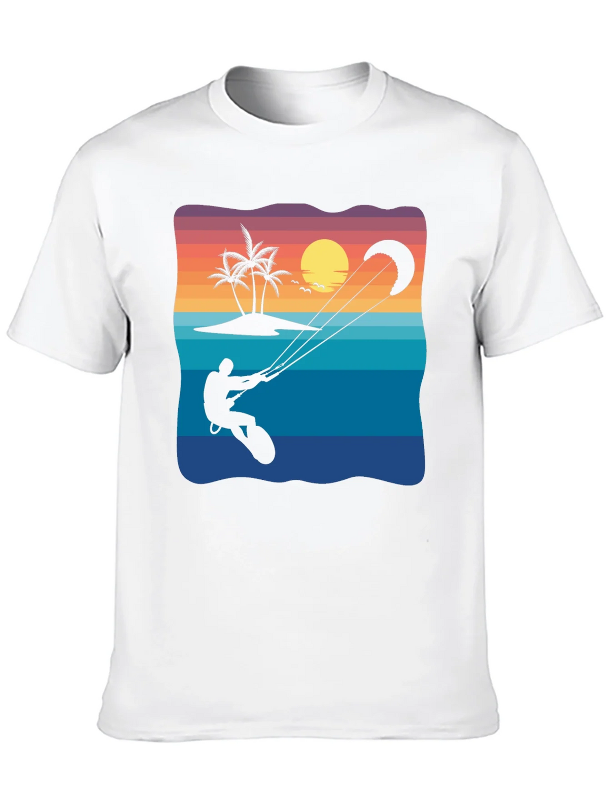 Kitesurfing Sunset Graphic Tee product image 6