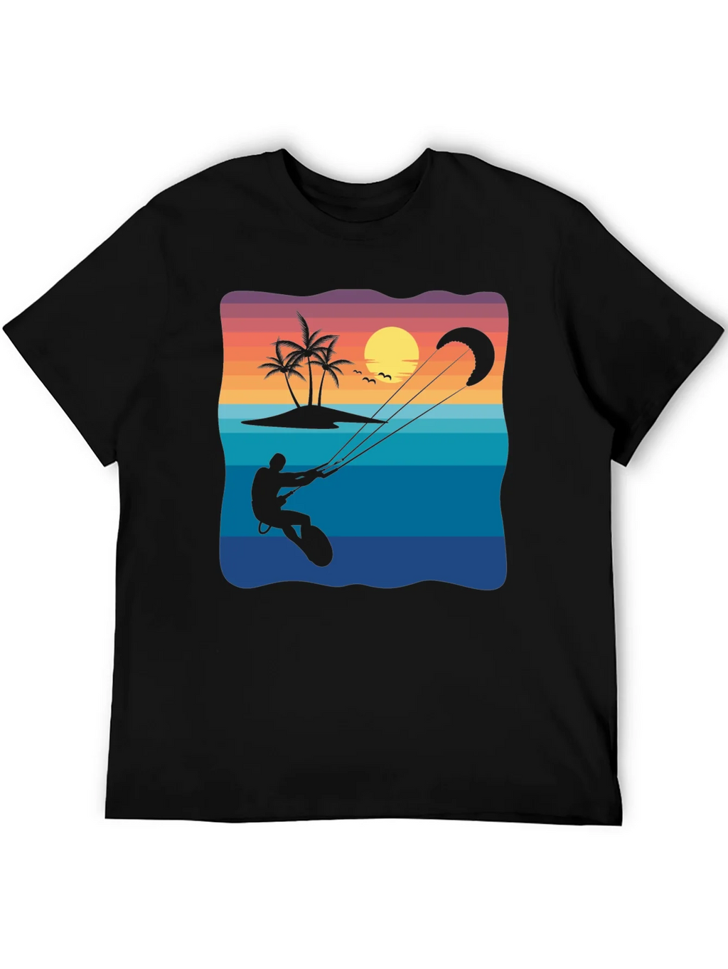 Kitesurfing Sunset Graphic Tee product image 3