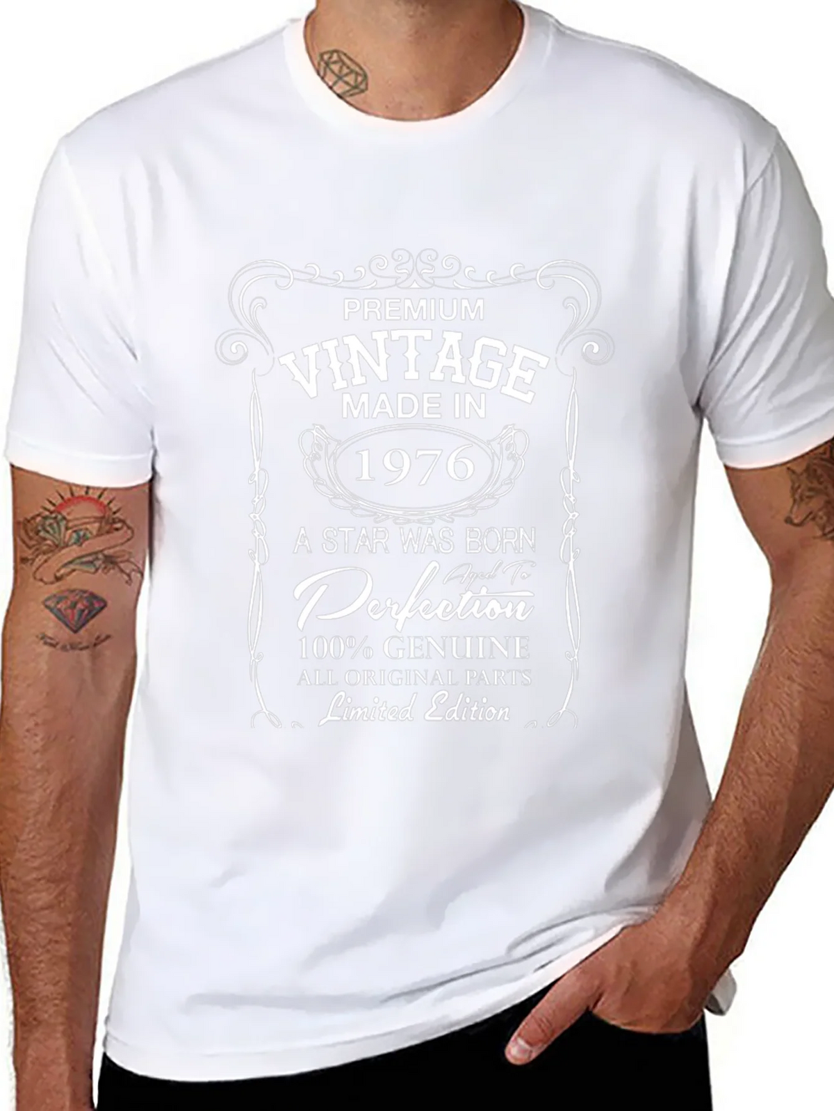 Vintage 1976 Birthday T-Shirt - Premium Limited Edition product image 6