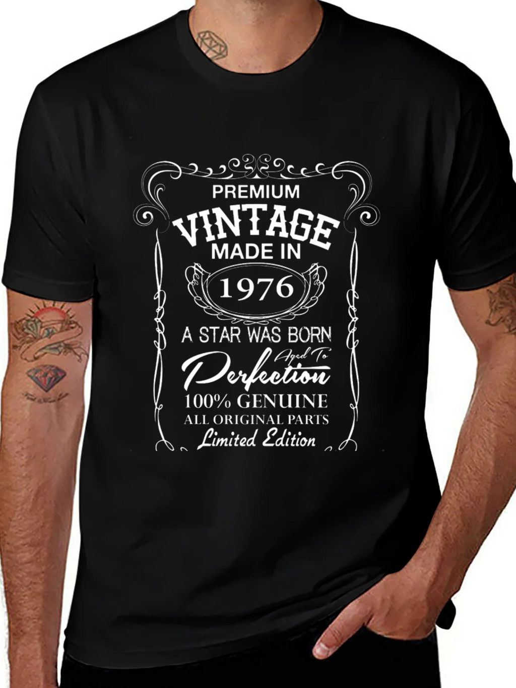Vintage 1976 Birthday T-Shirt - Premium Limited Edition product image 1