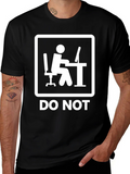 Do Not Office Worker Black T-Shirt product image 1