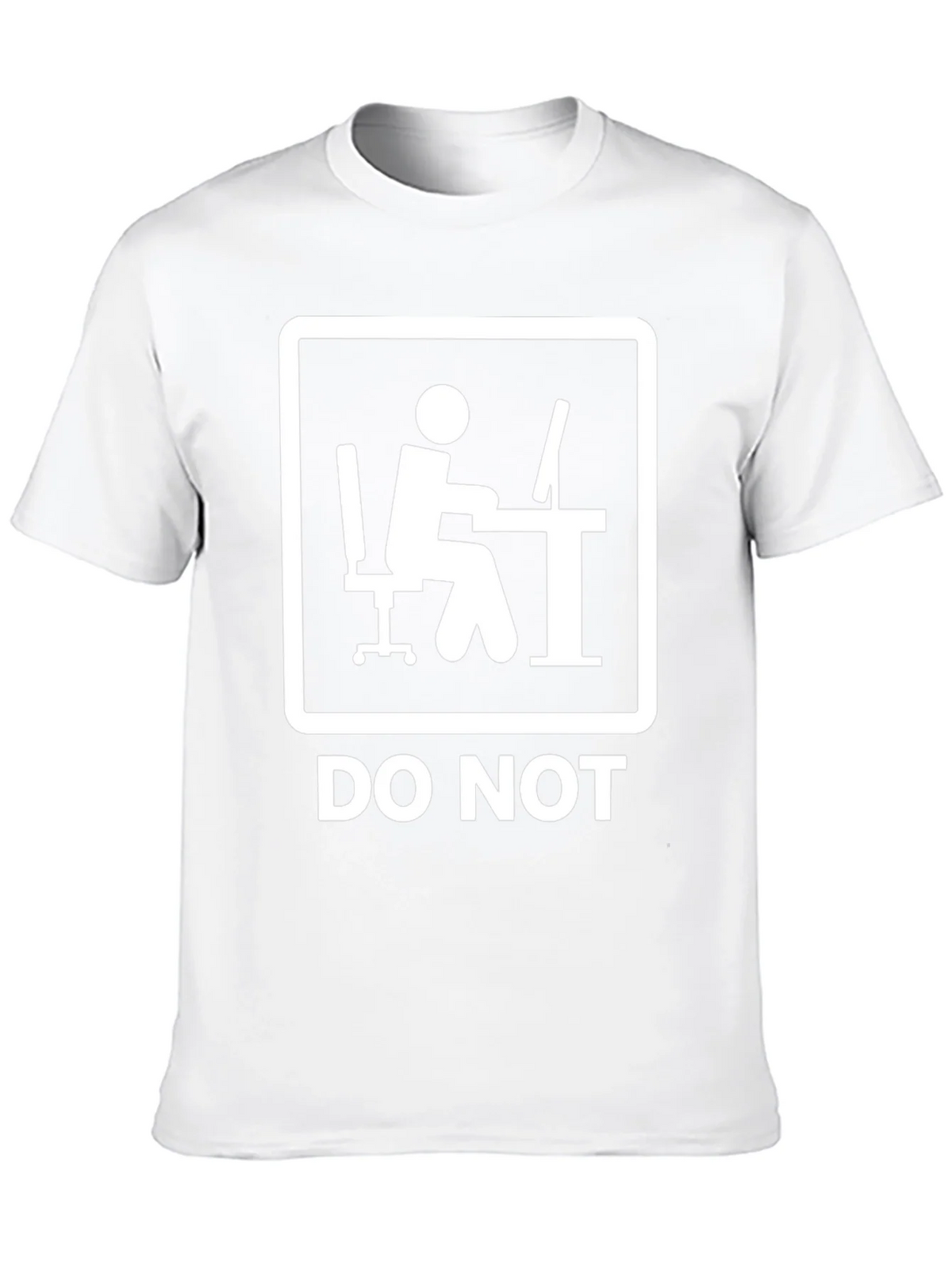 Do Not Office Worker Black T-Shirt product image 8