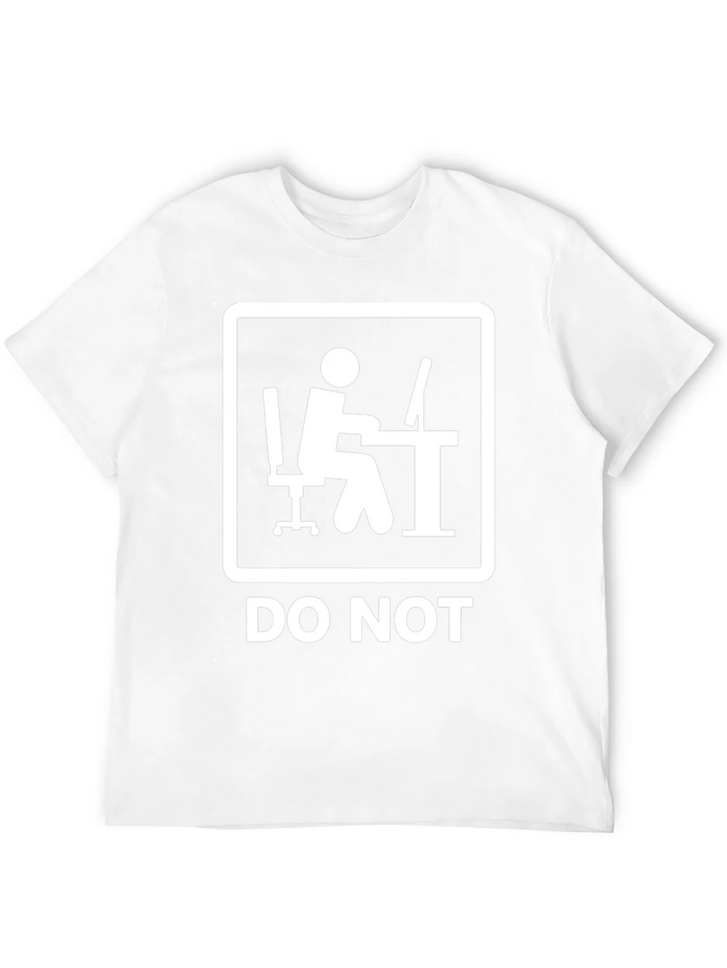 Do Not Office Worker Black T-Shirt product image 9