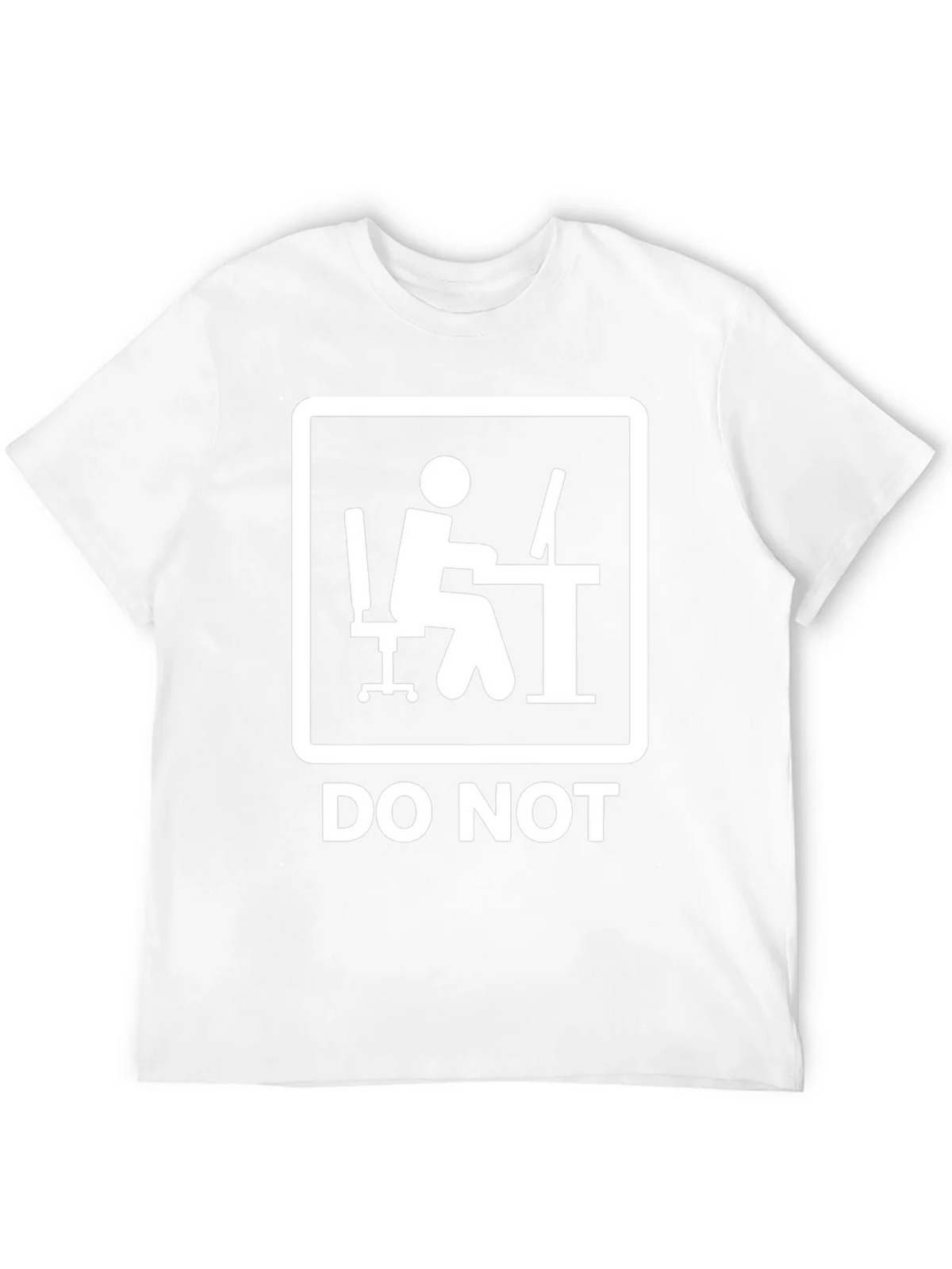 Do Not Office Worker Black T-Shirt product image 9