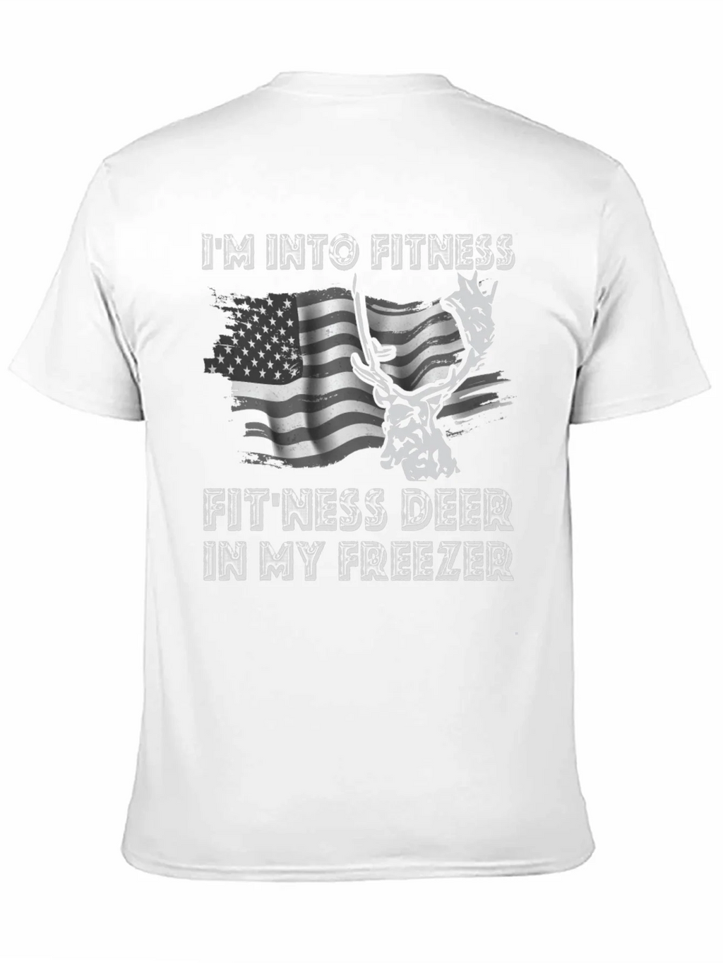 Fitness Deer T-Shirt - Funny American Flag Tee product image 10