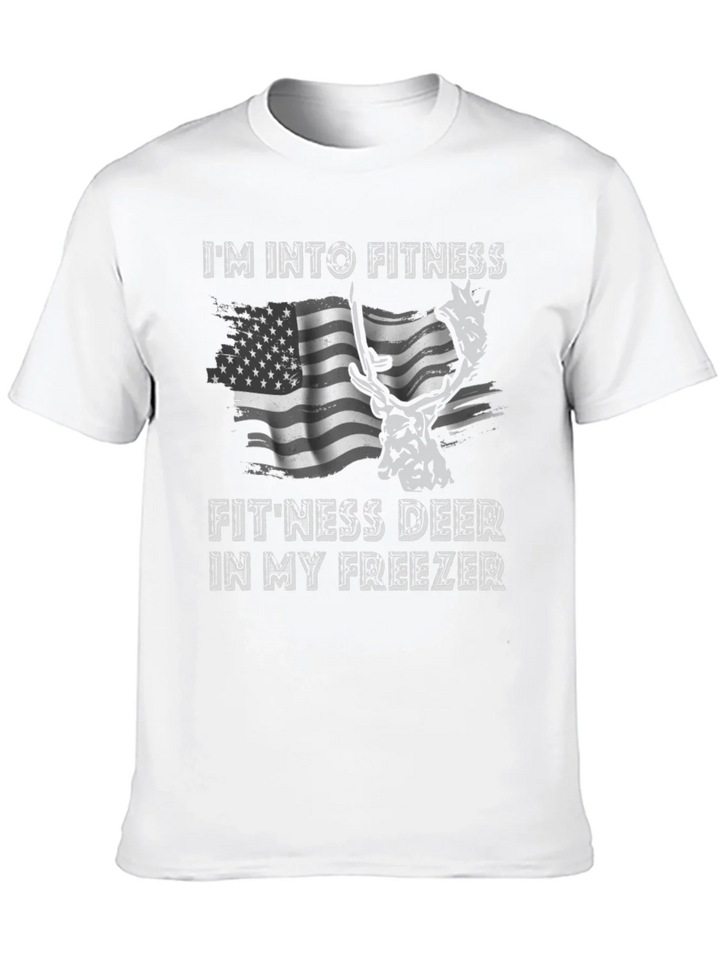 Fitness Deer T-Shirt - Funny American Flag Tee product image 9