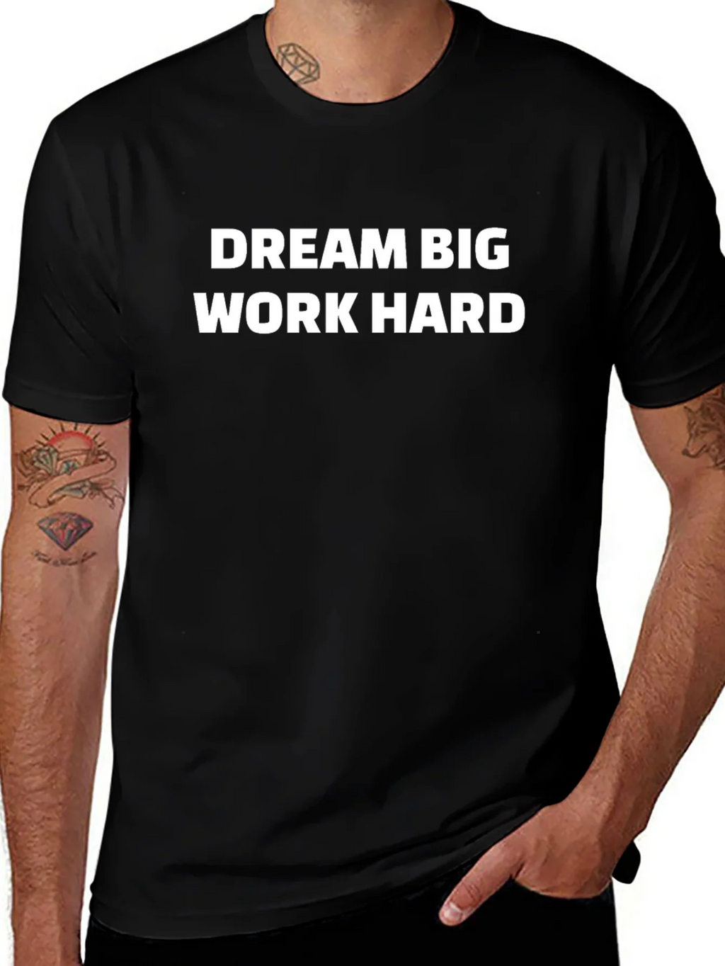 Dream Big Work Hard Graphic Tee product image 1