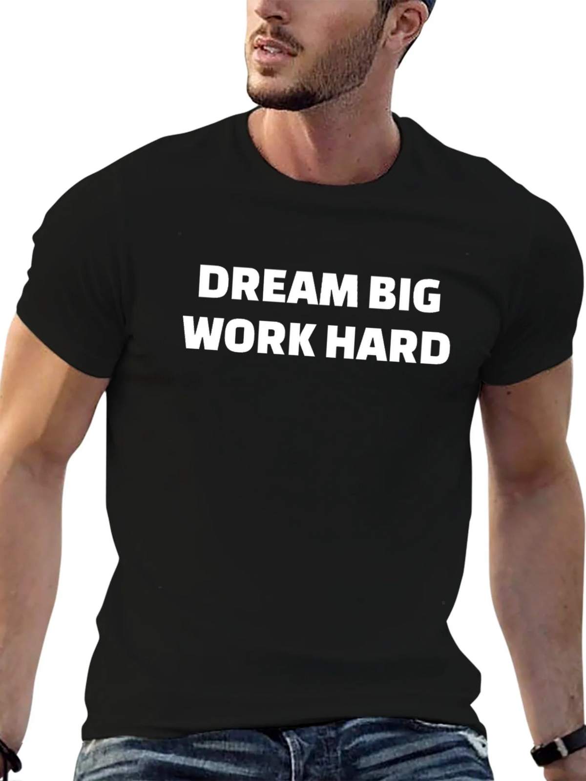 Dream Big Work Hard Graphic Tee product image 6