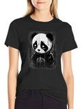 Sad Panda Graphic T-Shirt - Unisex Cotton Tee product image 1