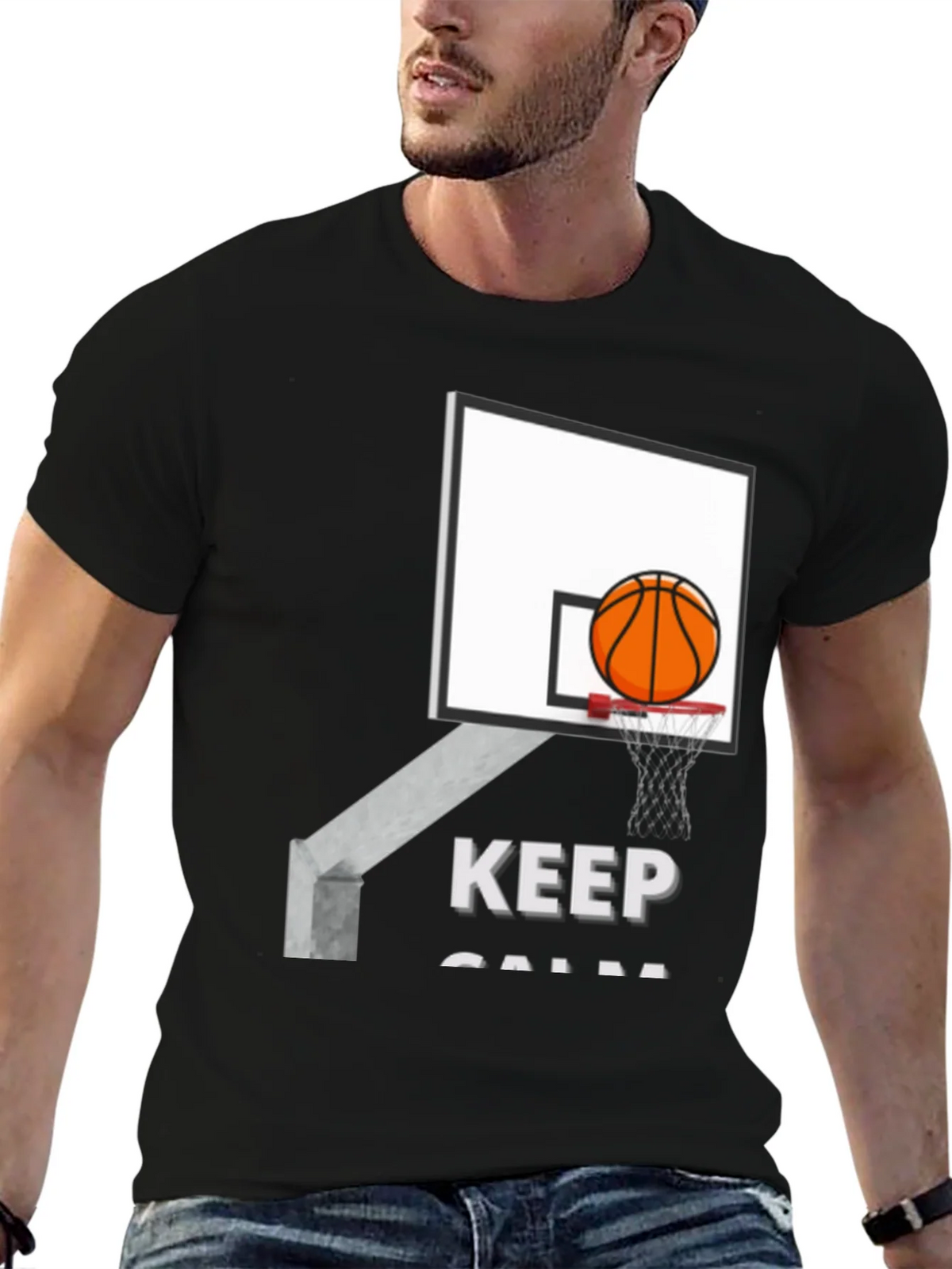 Keep Calm Basketball T-Shirt product image 6