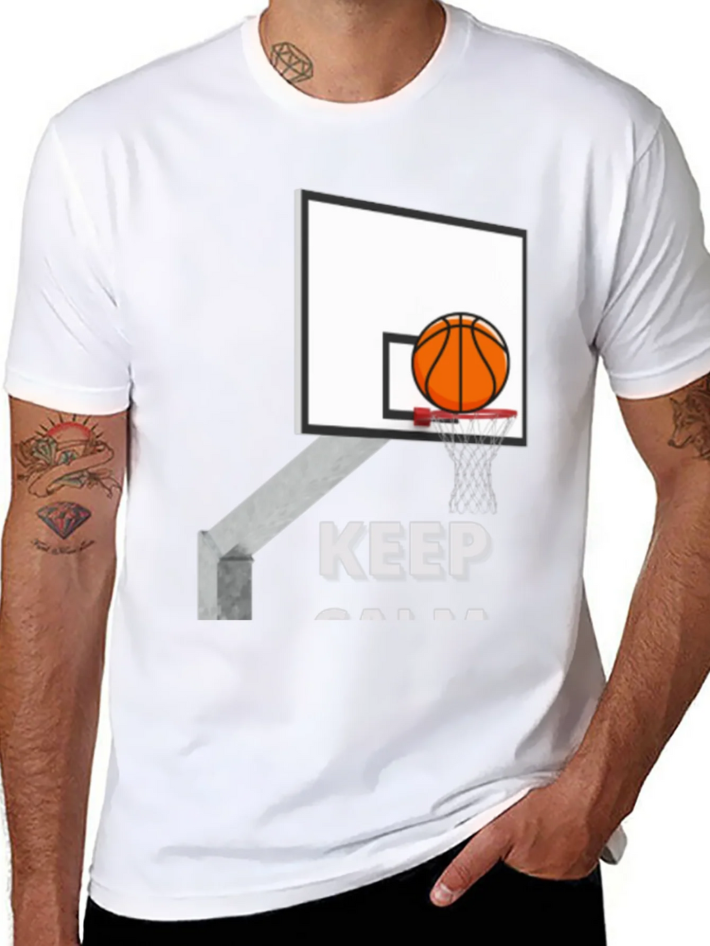 Keep Calm Basketball T-Shirt product image 7