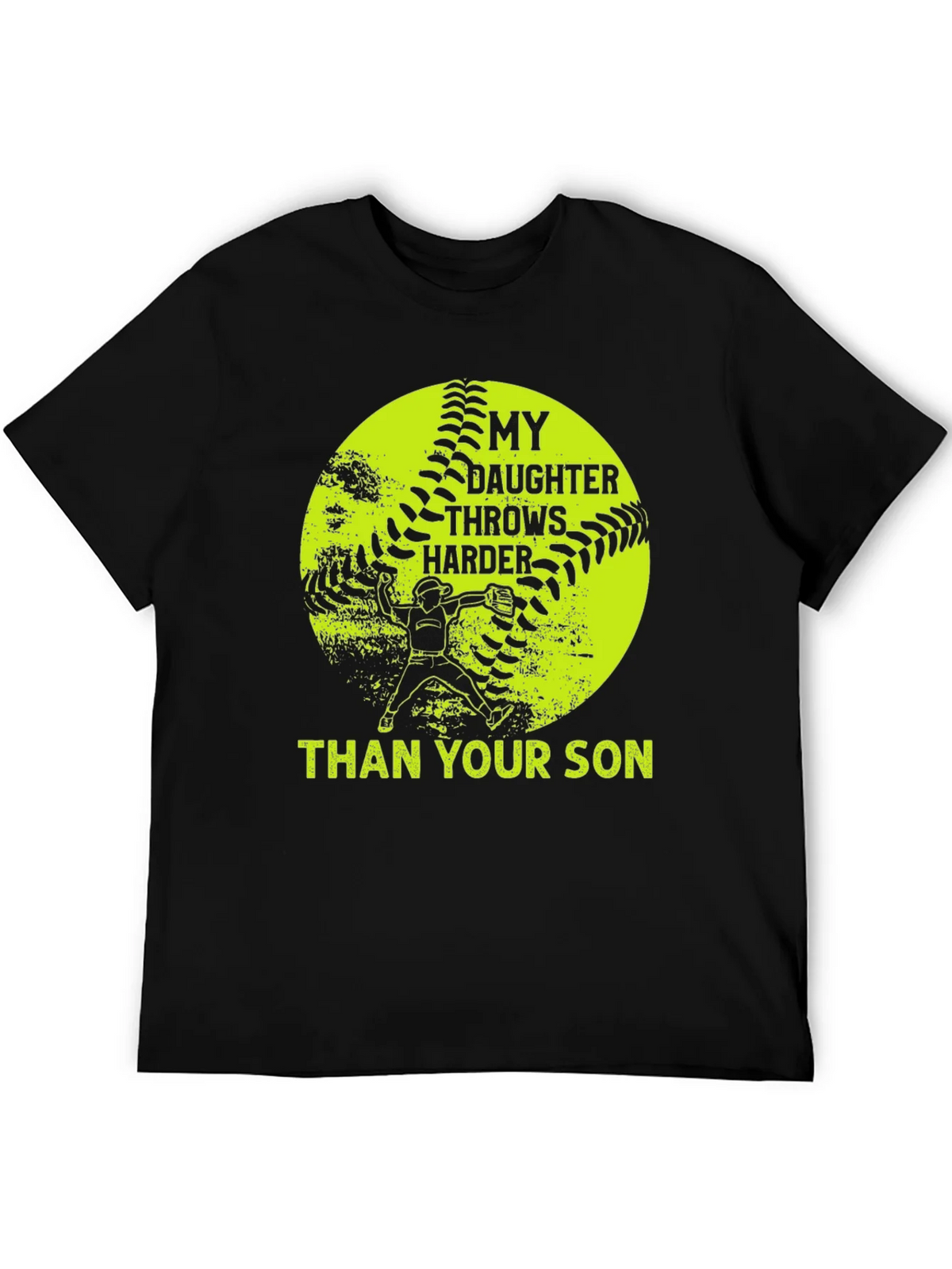 Softball Mom T-Shirt: My Daughter Throws Harder Than Your product image 4