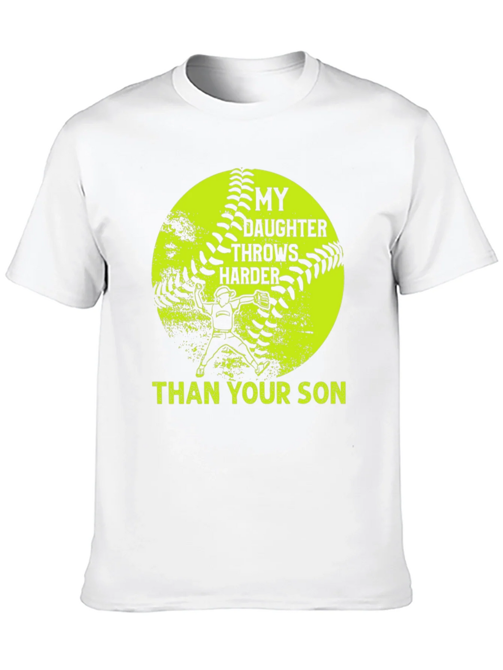 Softball Mom T-Shirt: My Daughter Throws Harder Than Your product image 6