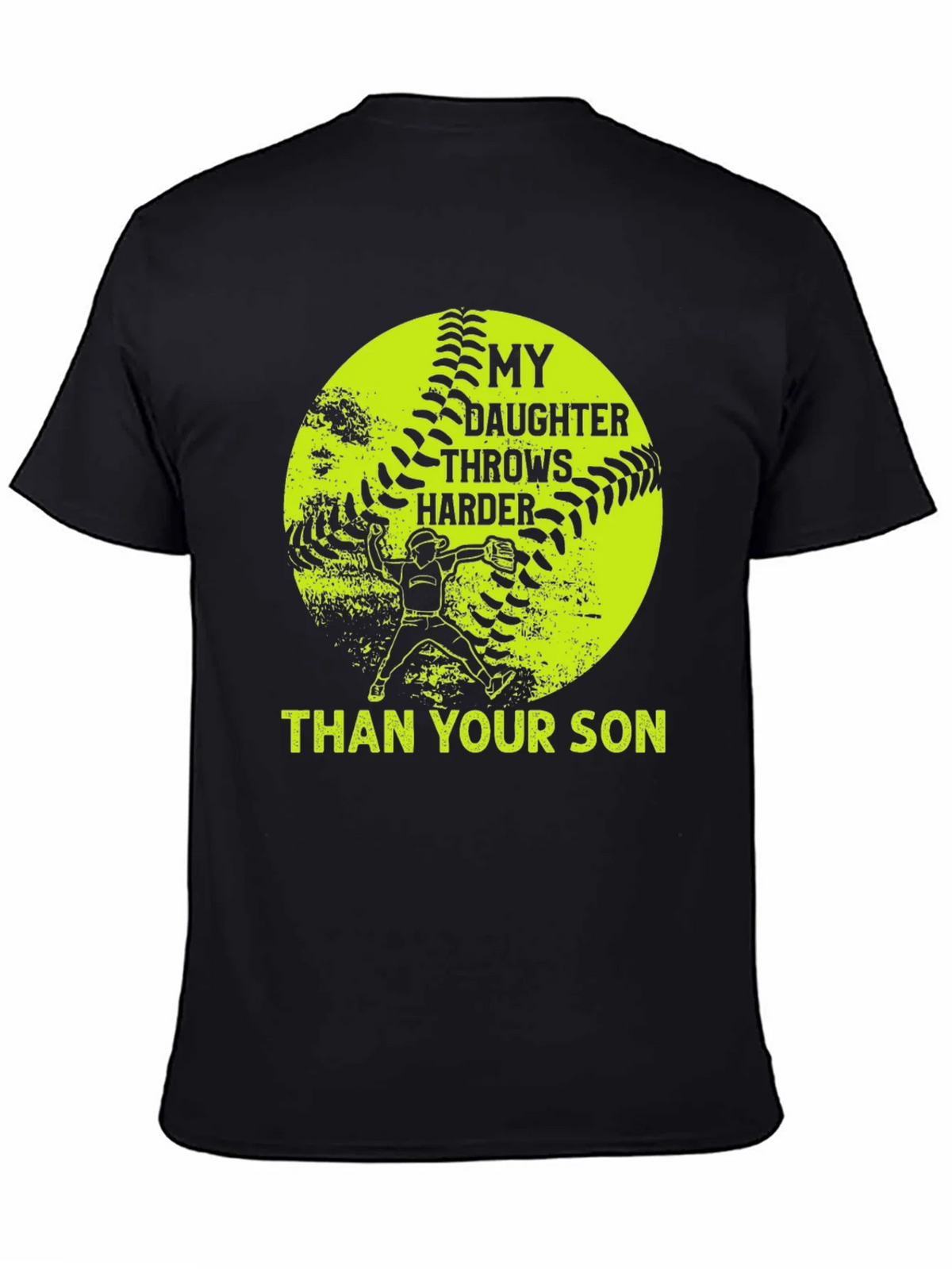 Softball Mom T-Shirt: My Daughter Throws Harder Than Your product image 3