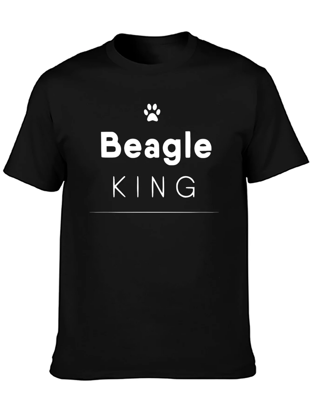 Beagle King Graphic Tee - Black Dog Lover Shirt product image 3
