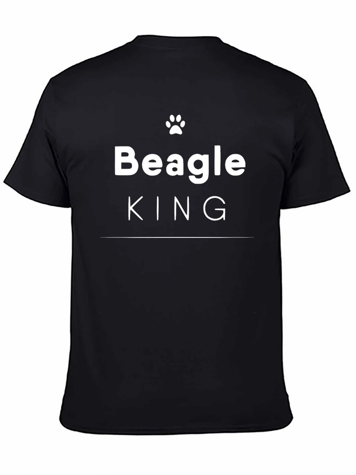 Beagle King Graphic Tee - Black Dog Lover Shirt product image 4