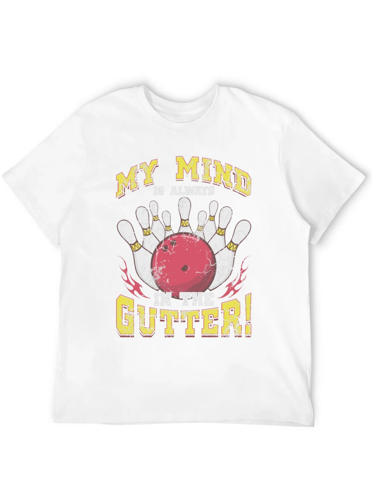 Bowling Mind in the Gutter Graphic Tee product image 8