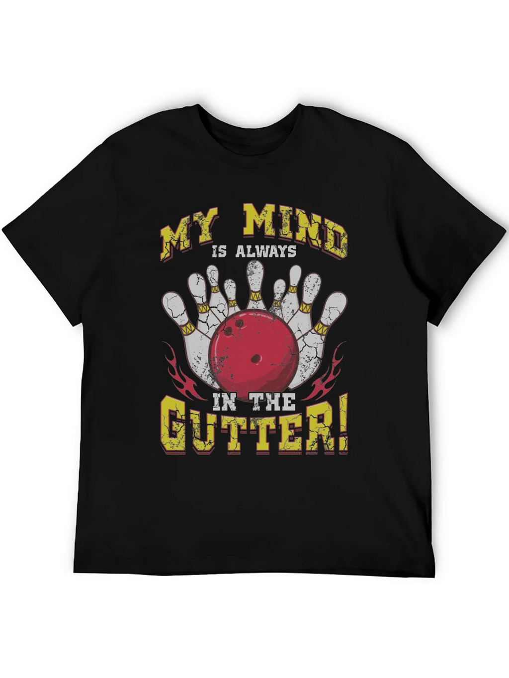 Bowling Mind in the Gutter Graphic Tee product image 3