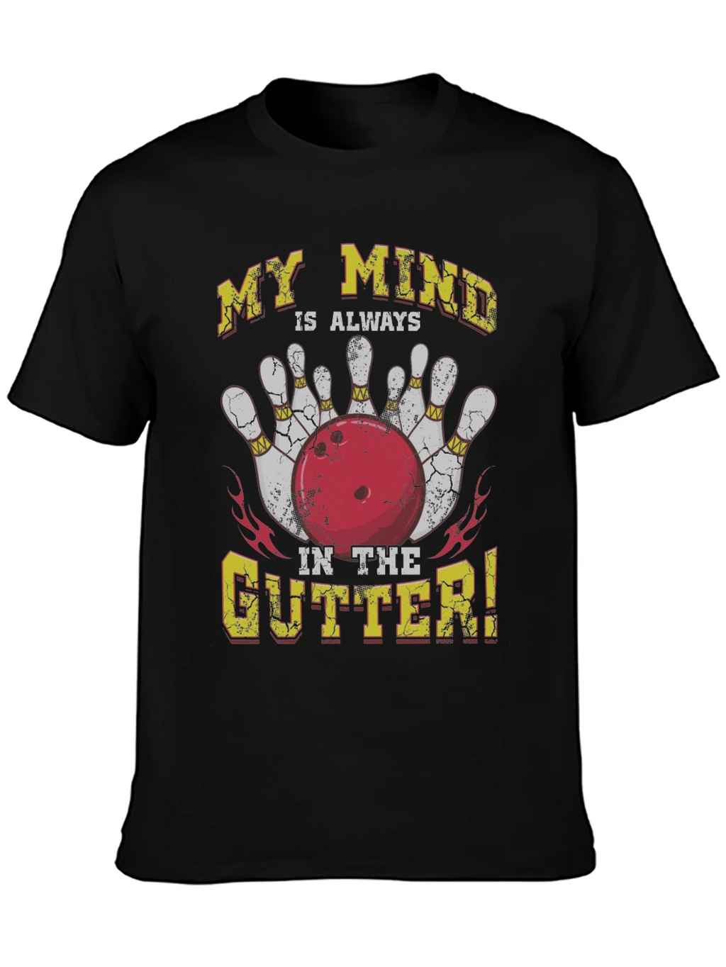 Bowling Mind in the Gutter Graphic Tee product image 1