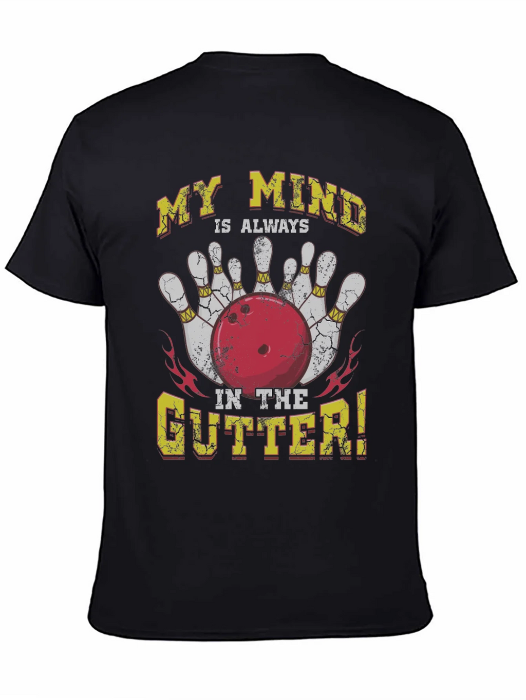 Bowling Mind in the Gutter Graphic Tee product image 2
