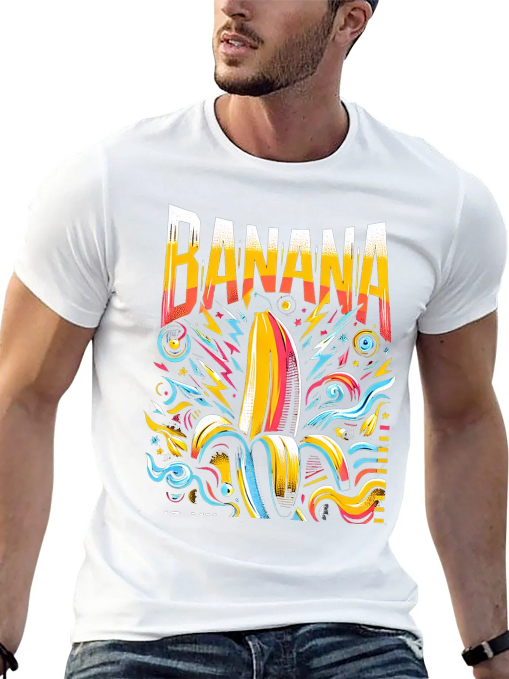 Funky Banana Graphic Tee - Mens Black T-Shirt product image 12