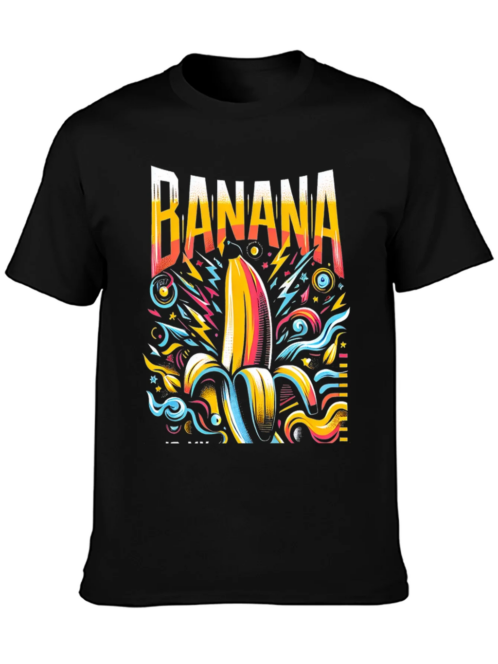 Funky Banana Graphic Tee - Mens Black T-Shirt product image 3