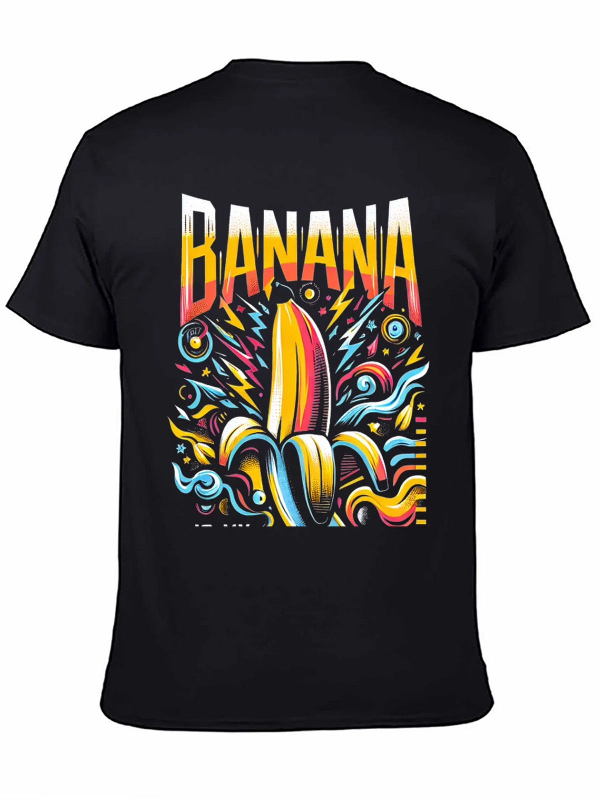 Funky Banana Graphic Tee - Mens Black T-Shirt product image 4