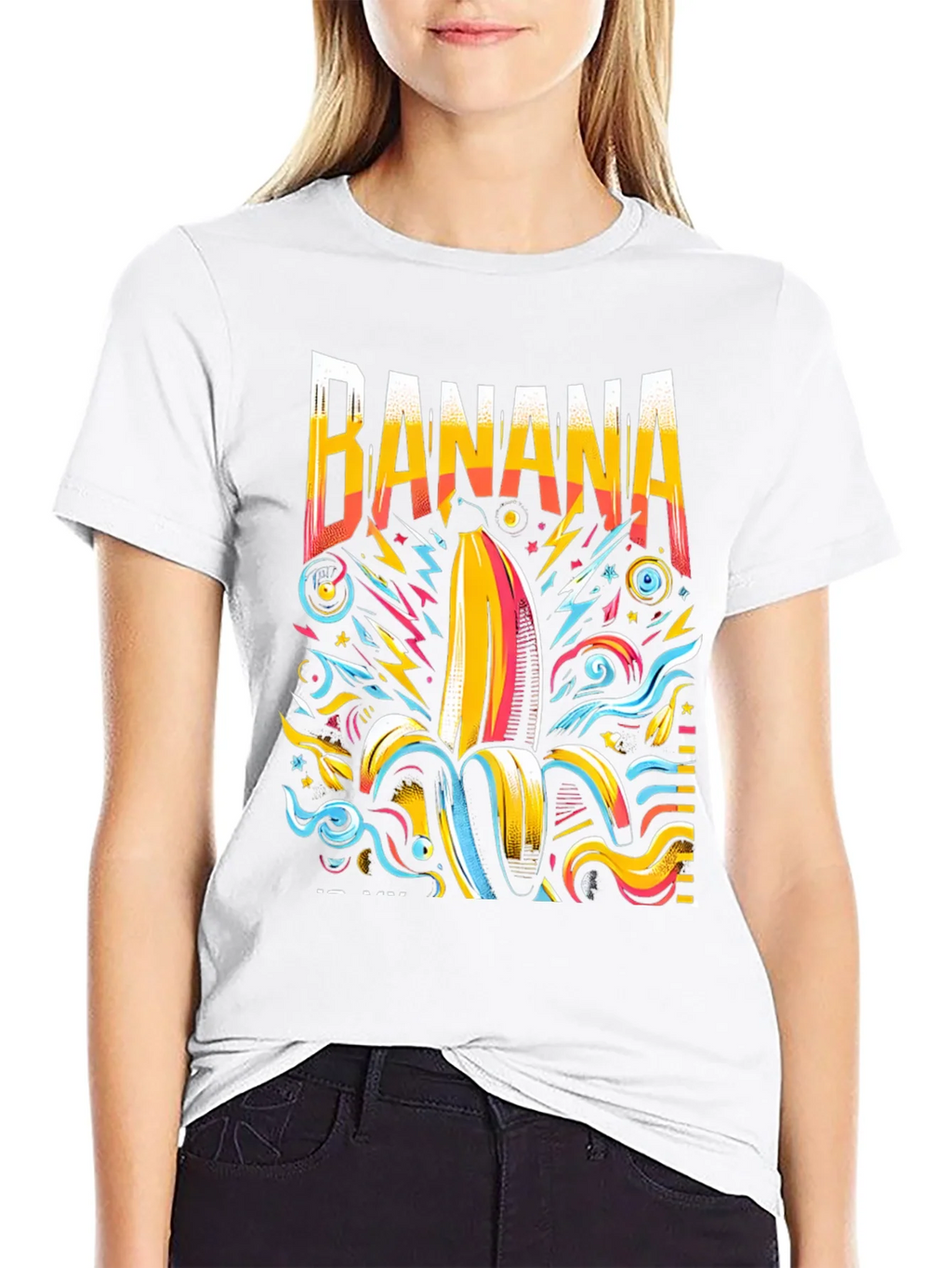 Funky Banana Graphic Tee - Mens Black T-Shirt product image 8