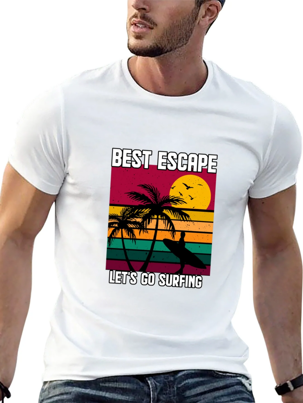 Best Escape Surfing T-Shirt product image 2