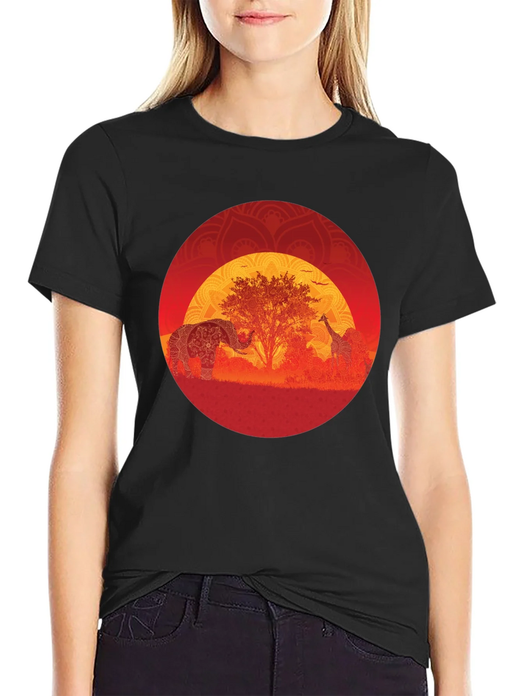 African Sunset Graphic Tee product image 1