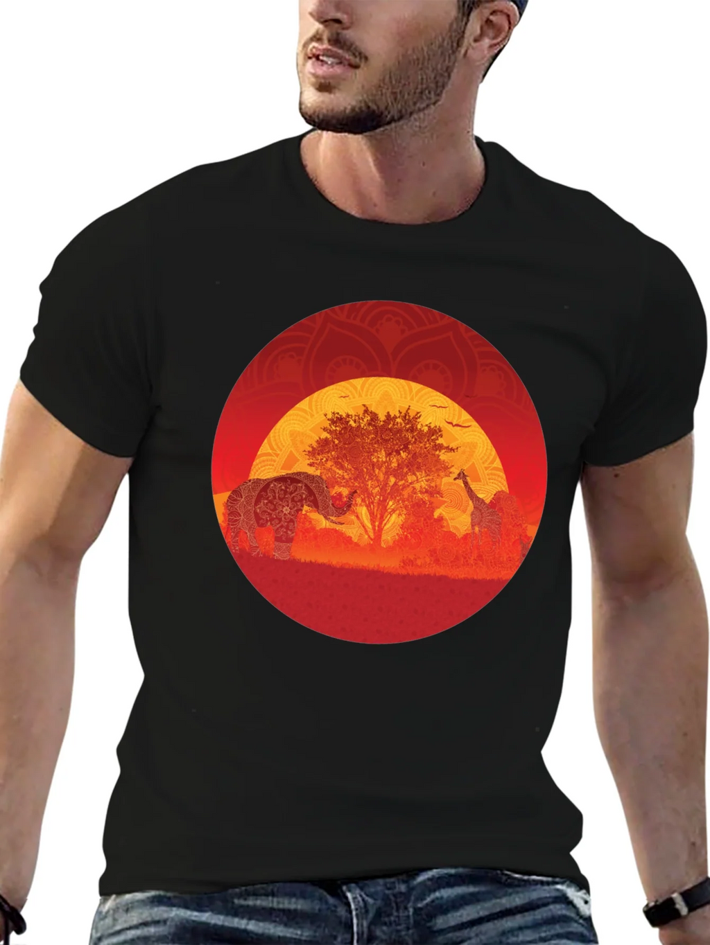 African Sunset Graphic Tee product image 4