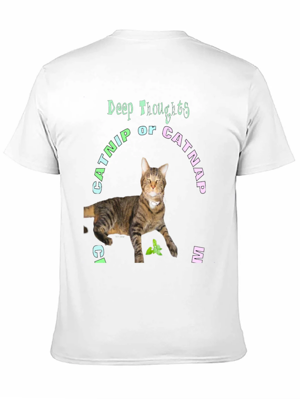 Deep Thoughts Catnip or Catnap T-Shirt product image 10